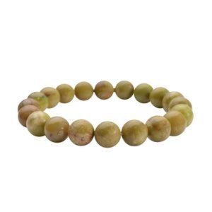 COPY - Green Opal Beaded Stretch Bracelet 116.00 ctw